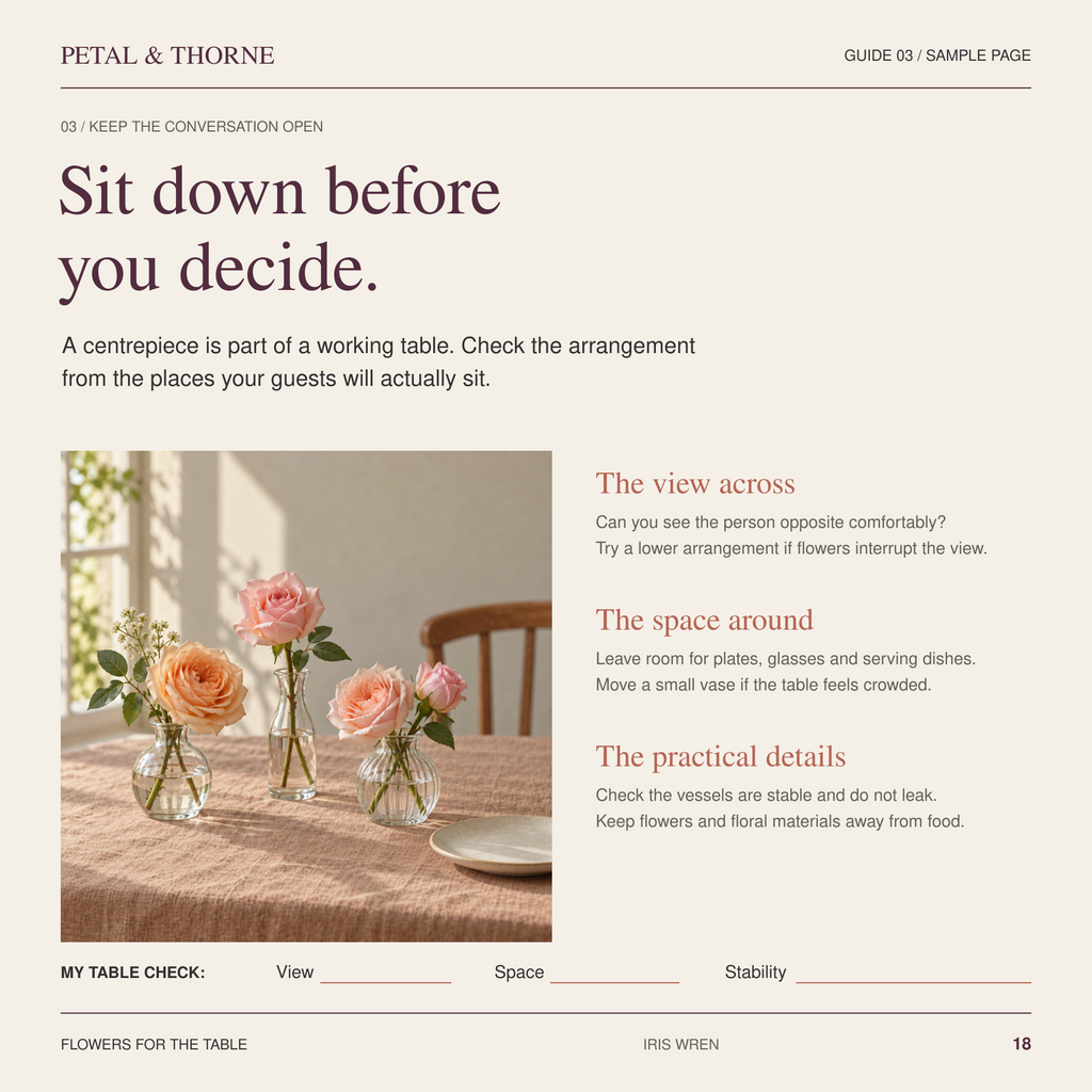 Flowers for the Table