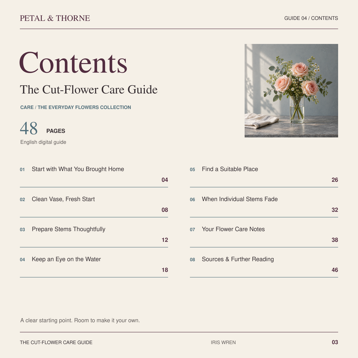 The Cut-Flower Care Guide