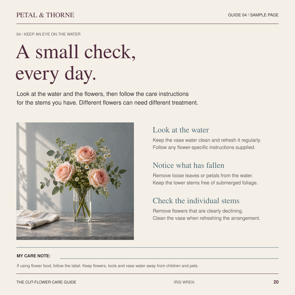 The Cut-Flower Care Guide